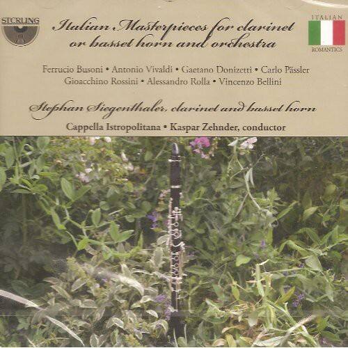 ITALIAN STORUNG  
Italian Masterpieces for clavinet or basset horn and orchestra  
ROMANTICS  

Ferrucio Busoni • Antonio Vivaldi • Gaetano Donizetti • Carlo Passerini • Gioacchino Rossini • Alessandro Rolla • Vincenzo Bellini  

Stephan Siegenthaler, clavinet and basset horn  
Cappella Istropolitana • Kaspar Zehnder, conductor