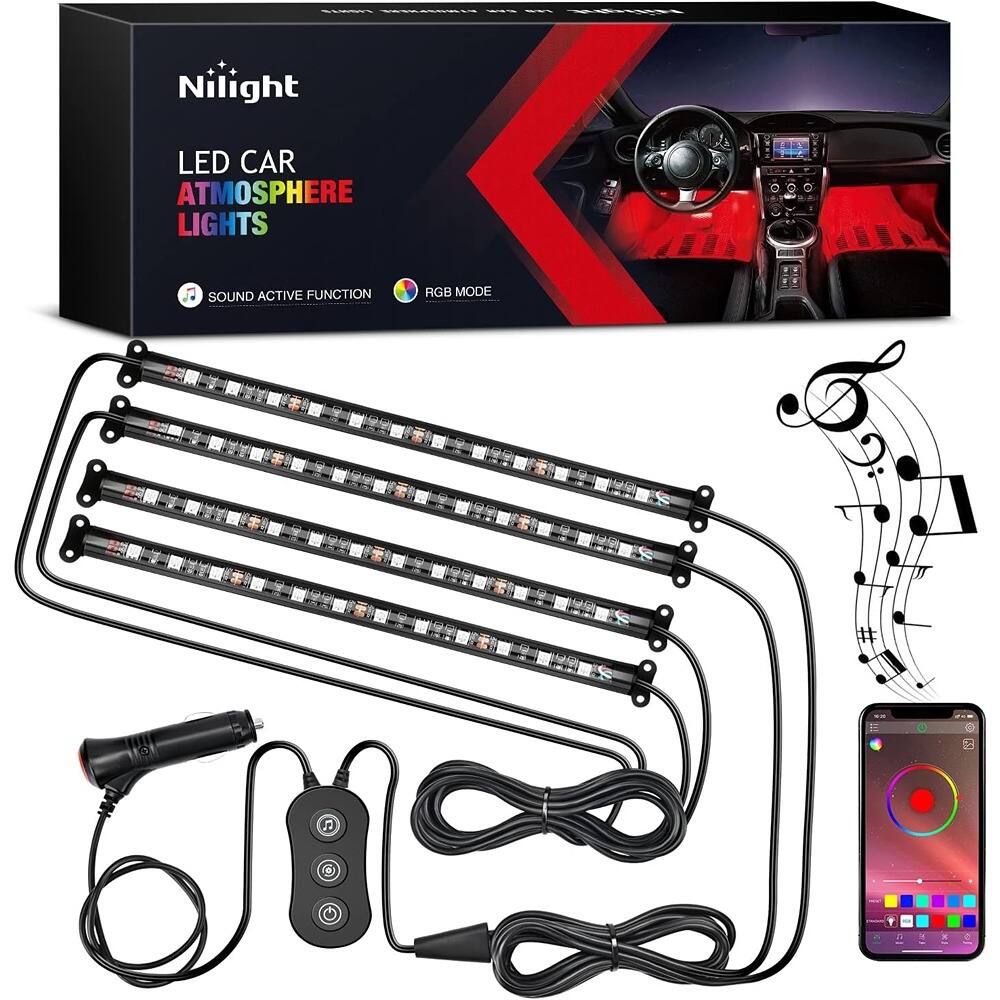 Nilight LED Car Atmosphere Lights  
Sound Active Function  
RGB Mode