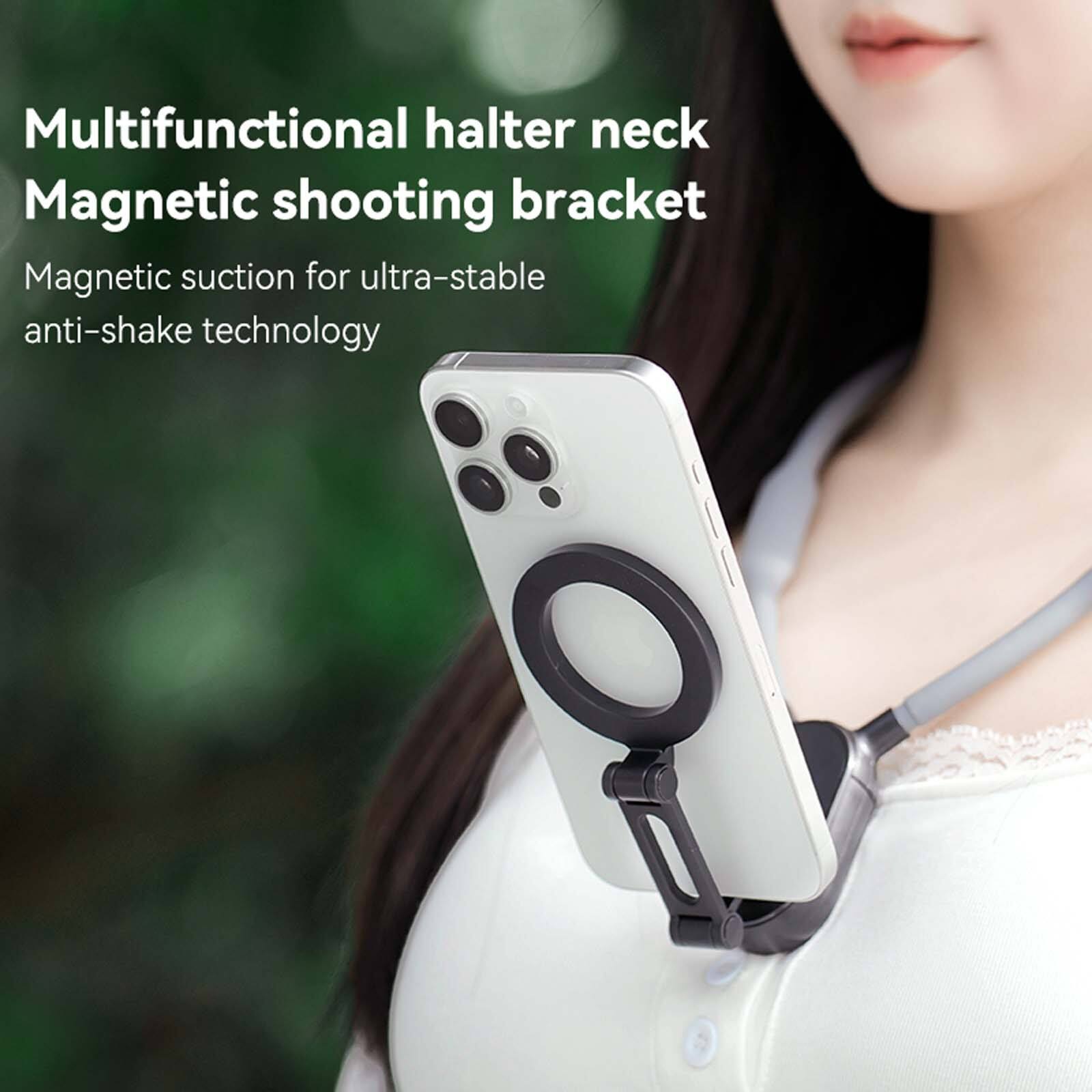 Multifunctional halter neck Magnetic shooting bracket  
Magnetic suction for ultra-stable anti-shake technology
