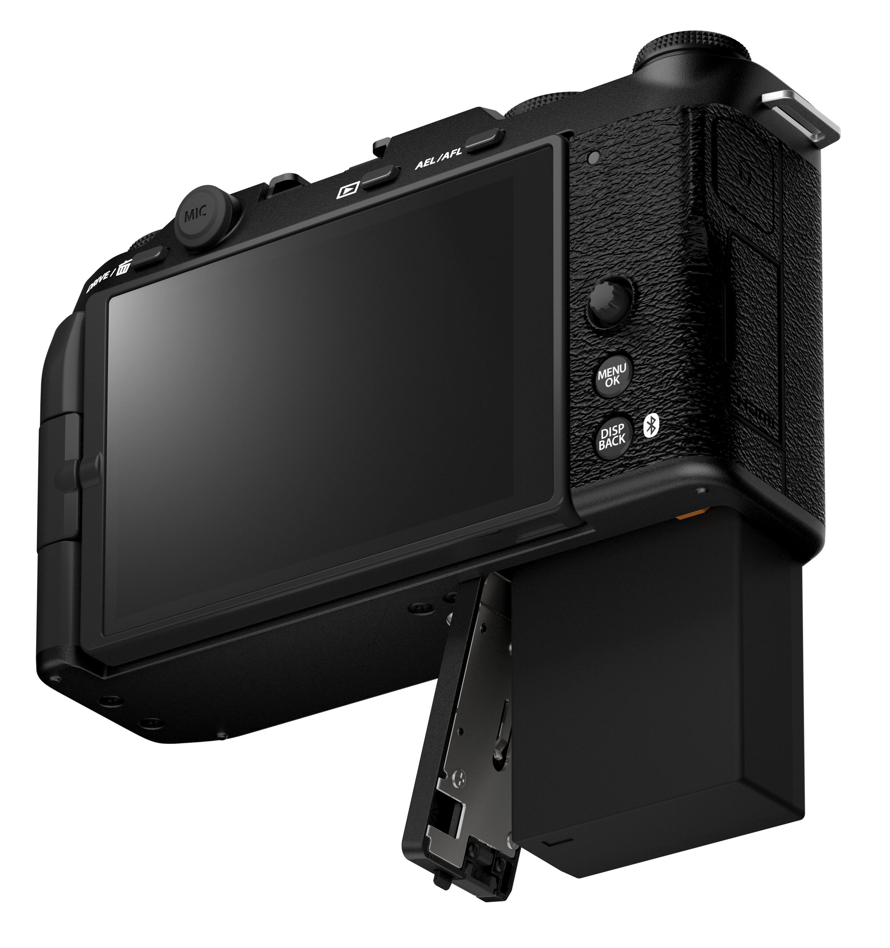 The text on the image reads "MENU OK DISP BACK."