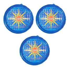 Solar Sun Rings - UV Resistant Pool Spa Heater Circular Solar Cover, Blue (3 Pack)
