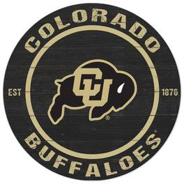 Jardine - Colorado Buffaloes 20'' x 20'' Indoor/Outdoor Circle Sign - Black
