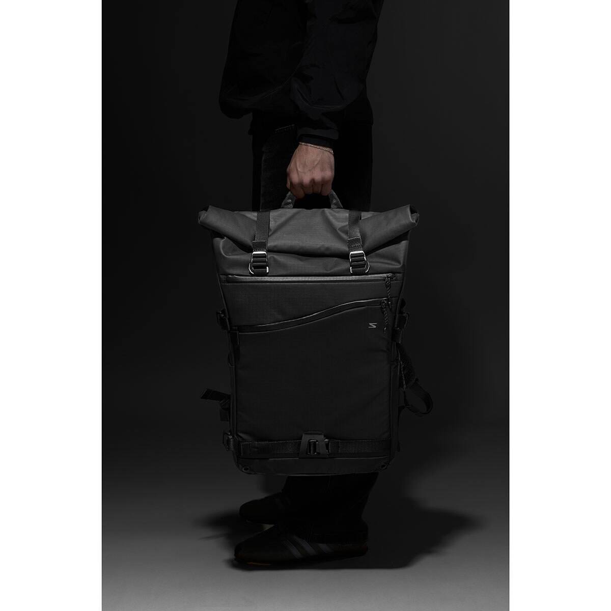 Alt View 6. Sakk Gear - Sakk Gear 25L Rolltop Ranger Camera Backpack - Black.