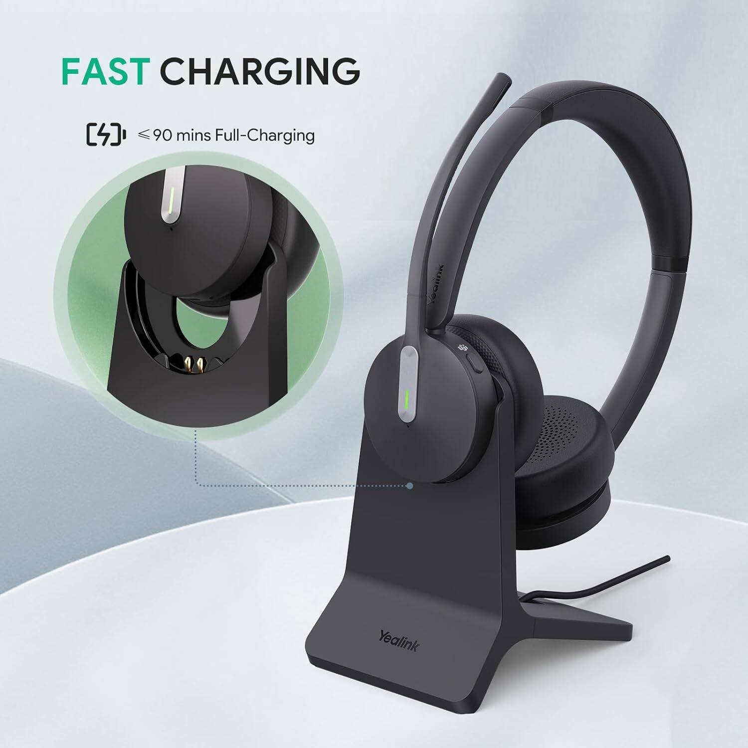 FAST CHARGING

≤ 90 mins Full-Charging

Yealink