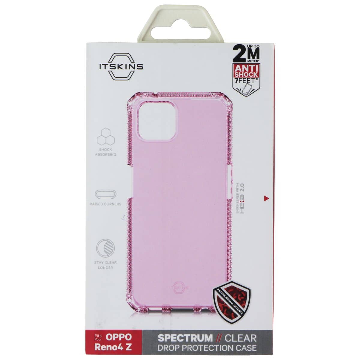 Itskins - Spectrum // Clear Series Case for OPPO Reno4 Z - Light Transparent - Pink price history on PriceWatchPro
