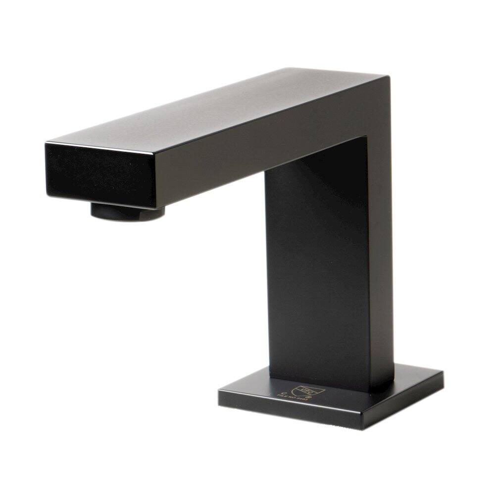 Angle. Alfi - Black Matte Widespread Modern Bathroom Faucet - Black.