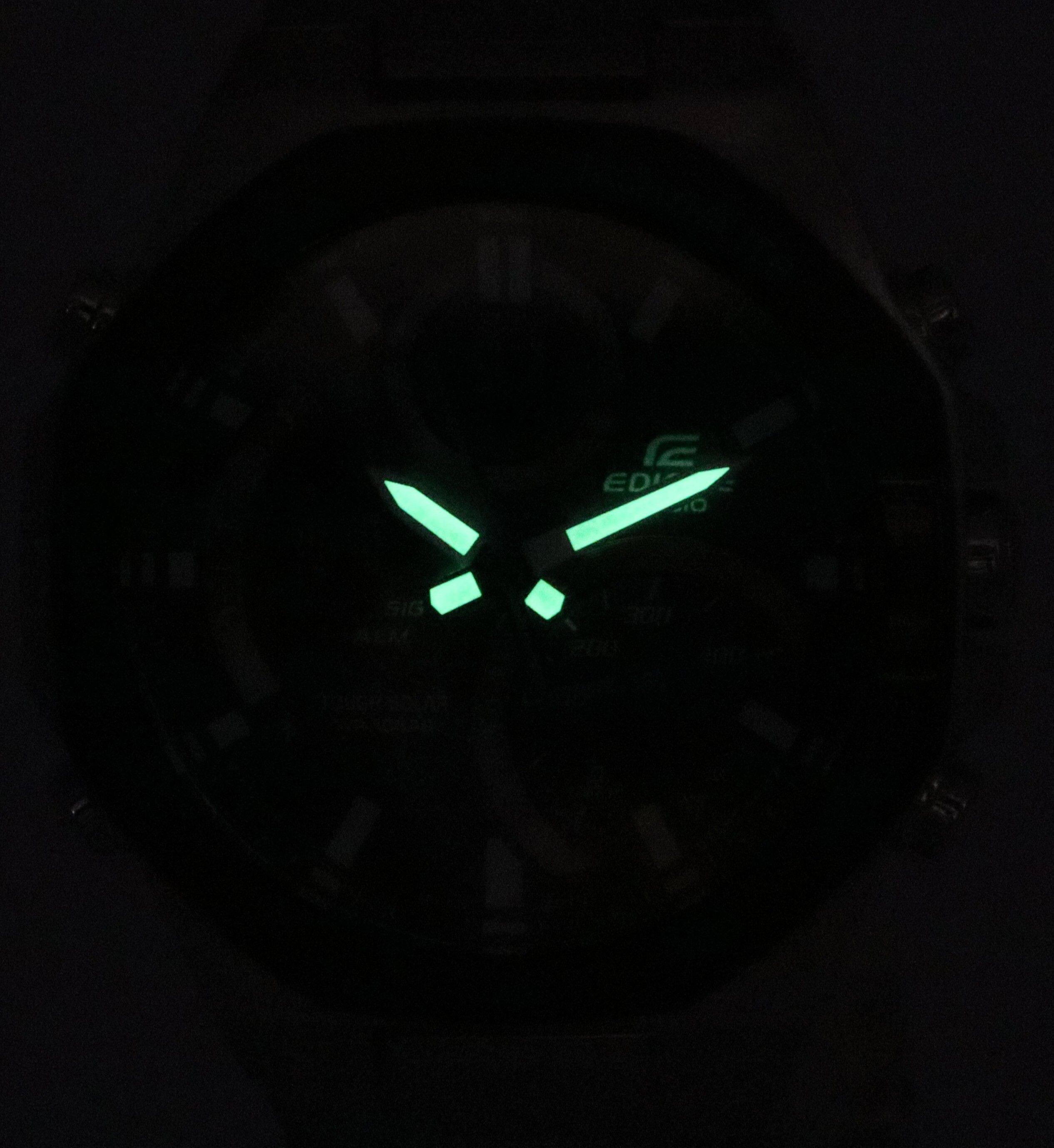 Left. Casio - Edifice Mobile Link Analog Digital Grey Dial Solar ECB-950DB-1A 100M Men's Watch - Grey.