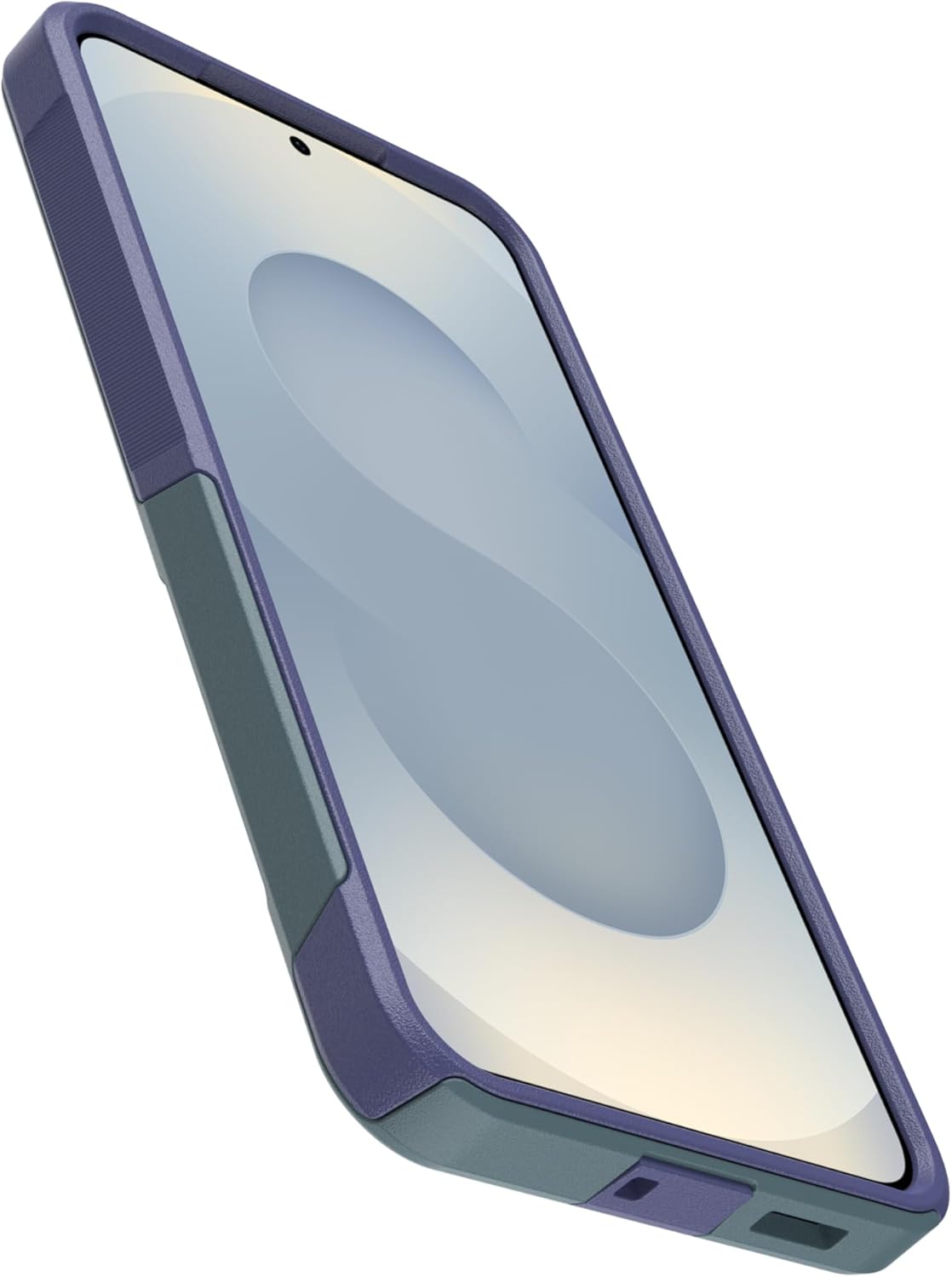 Back. OtterBox - OtterBox - Commuter Series Hard Shell for Galaxy S25+ - Harbor Storm (Green & Blue).