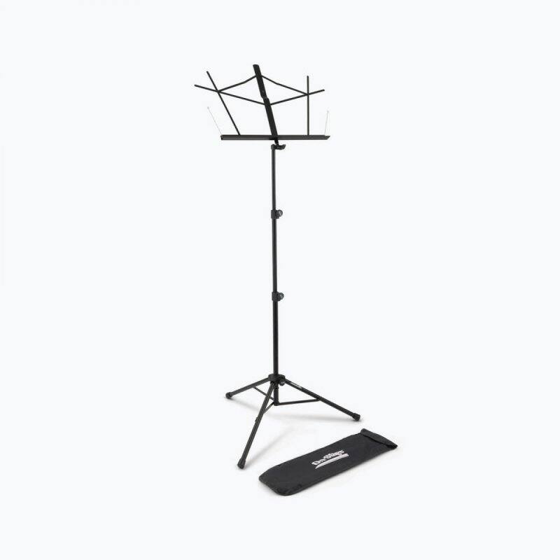Alt View 2. On Stage Stands - On-Stage SM7222BB Tripod-Base Sheet Music Stand with Bag (Portable, Folding Sheet Music Setup, Adjustable Height and - Black.