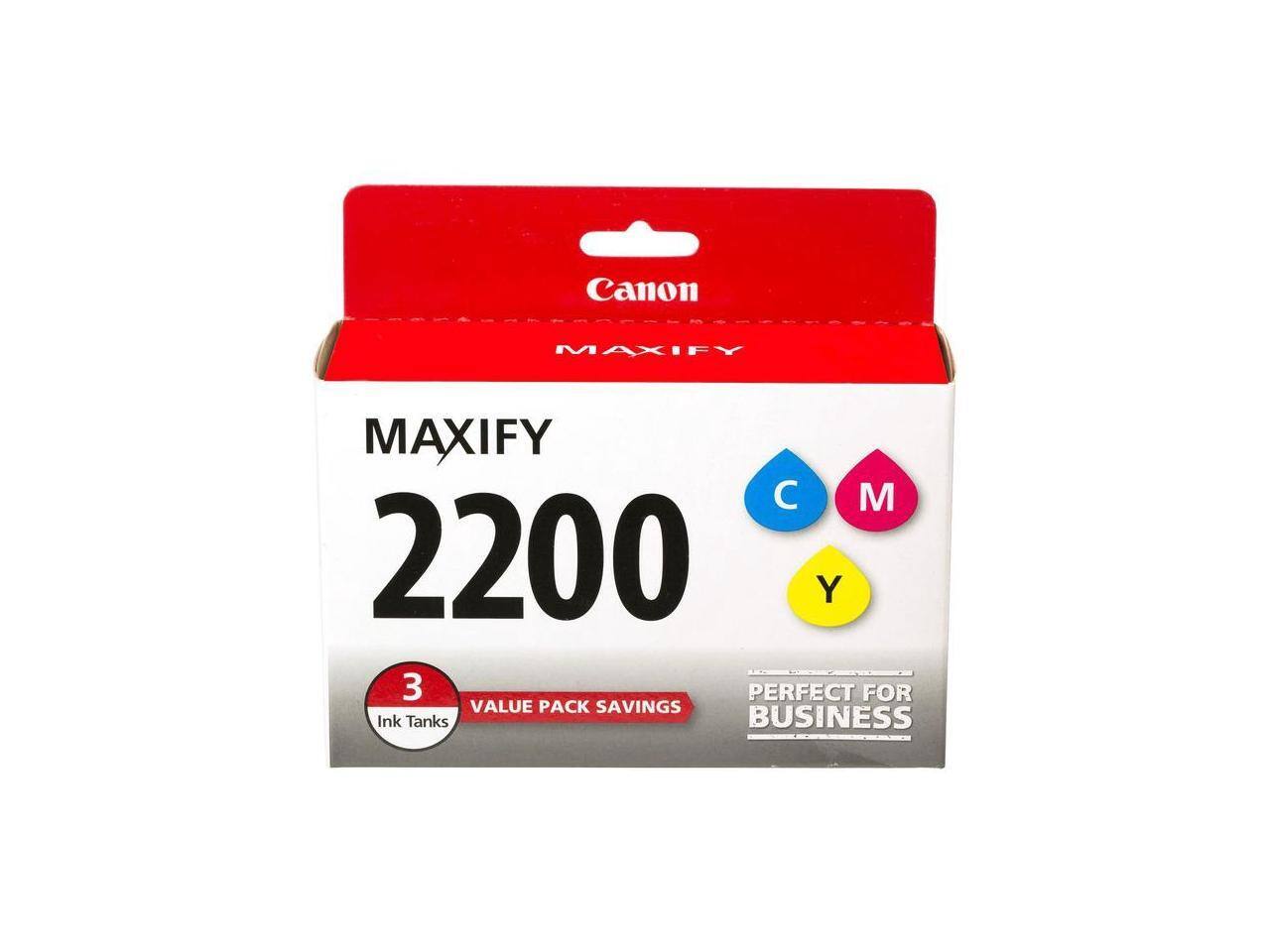 Canon MAXIFY 2200  
3 Ink Tanks  
VALUE PACK SAVINGS  
PERFECT FOR BUSINESS