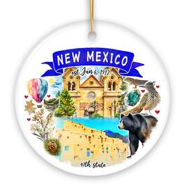 OrnamentallyYou - Artistic New Mexico State Themes and Landmarks Christmas Ornament - Multi-colored