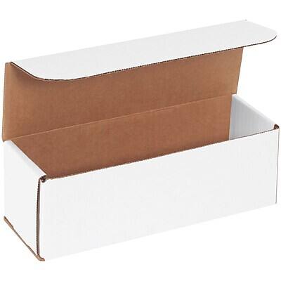 Alt View 2. SI Products - 9" x 3" x 3" Corrugated Mailers, White, 50/Bundle (M933) - White.
