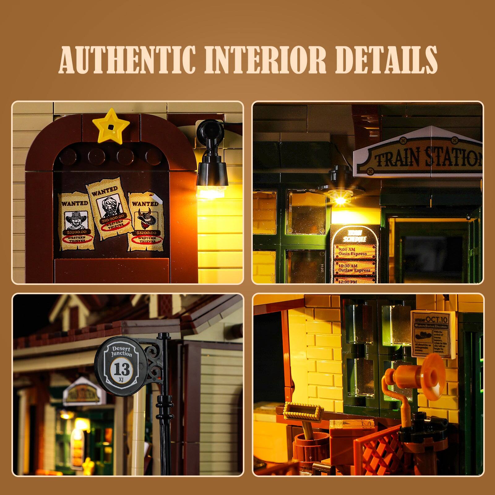 AUTHENTIC INTERIOR DETAILS

WANTED WANTED WANTED

CUC - So 300000 TOUTES SAP D0 SADOO WEEPR UITA

ORNT TRAIN STATION - SCHPBLE

m AM dasis Espersa 10:10 a Dullaw Dpress 73 a - OCT10

- - - I -i_ pesert Junction 13