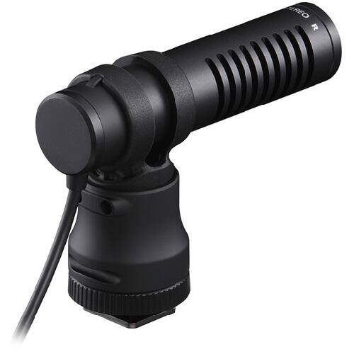 Alt View 1. Canon - Canon DM-E100 Stereo Microphone - Black.