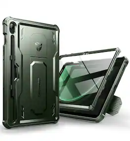 Dexnor - Case for Galaxy Tab S10 Lite /S10 FE/S9 FE 10.9” with Screen Protector, Kickstand, S Pen Holder, Heavy Duty Shockproof - Army Green