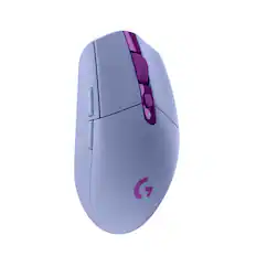 Front. Logitech - G305 LIGHTSPEED Wireless Optical 6 Programmable Button Gaming Mouse with 12,000 DPI HERO Sensor - Lilac.