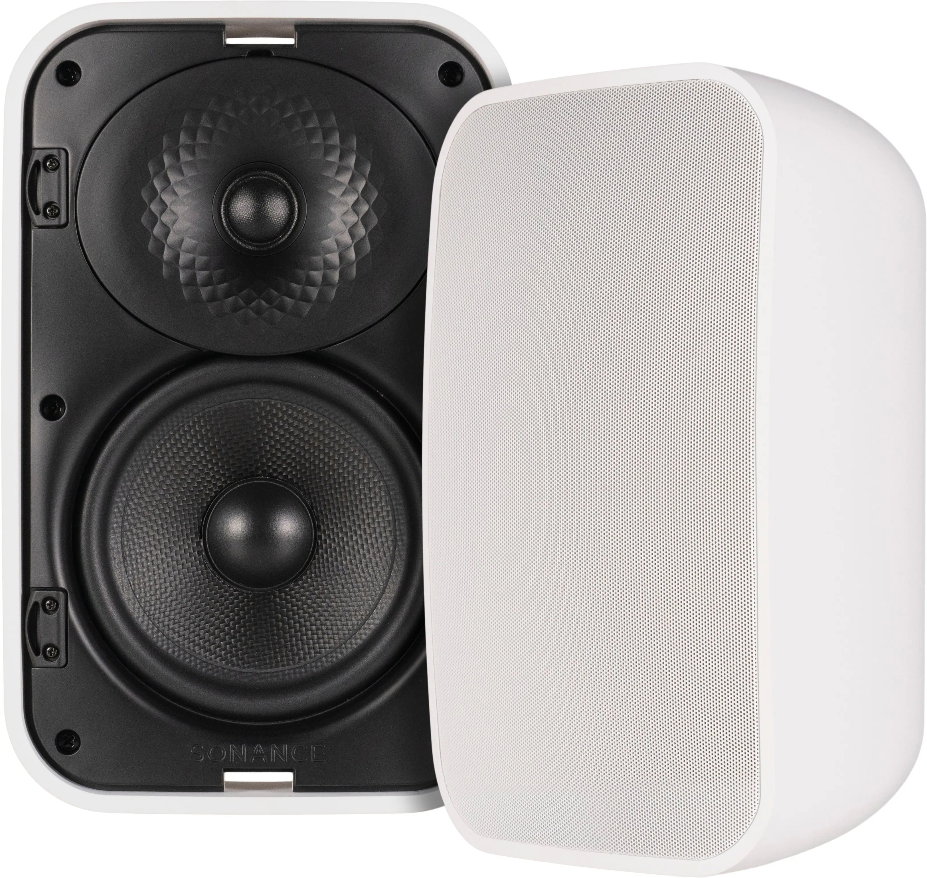 Front. Sonance - MX52 - Mariner MX Series 5-1/4" 2-Way Outdoor Surface Mount Speakers (Pair) - Paintable White.