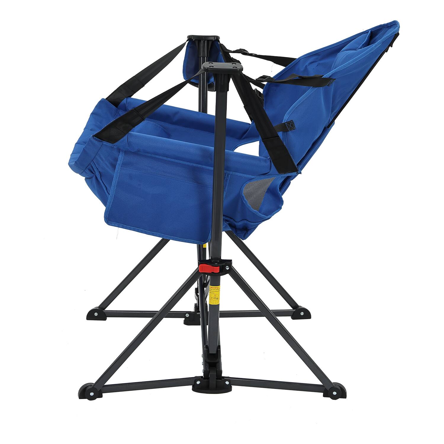 Alt View 3. Ainfox - Ainfox Oversized Camping Folding Chair,  Portable Heavy Duty Swing Chair Hammock - blue.