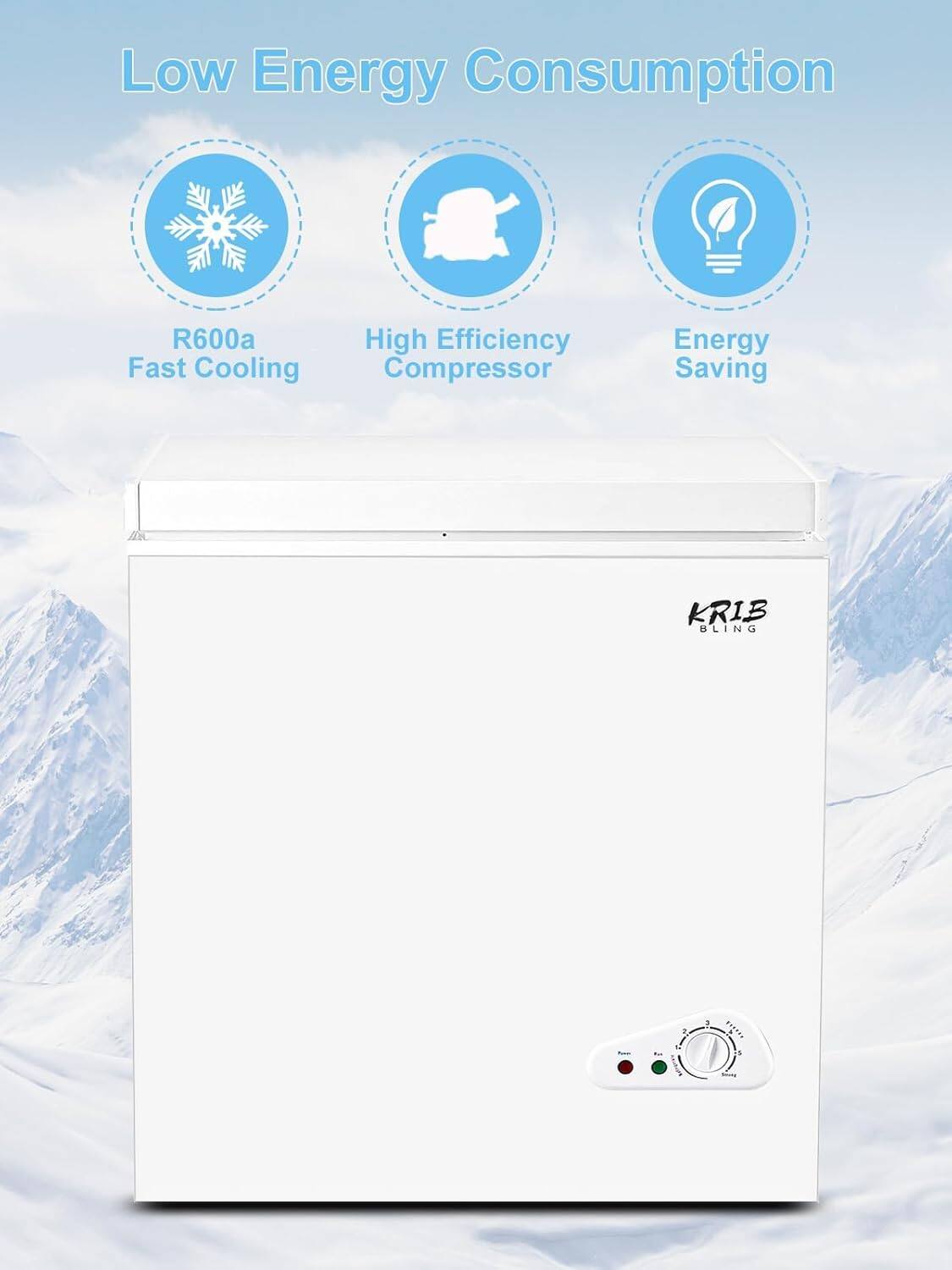 Low Energy Consumption  
R600a Fast Cooling  
High Efficiency Compressor  
Energy Saving  
KRIB BLING