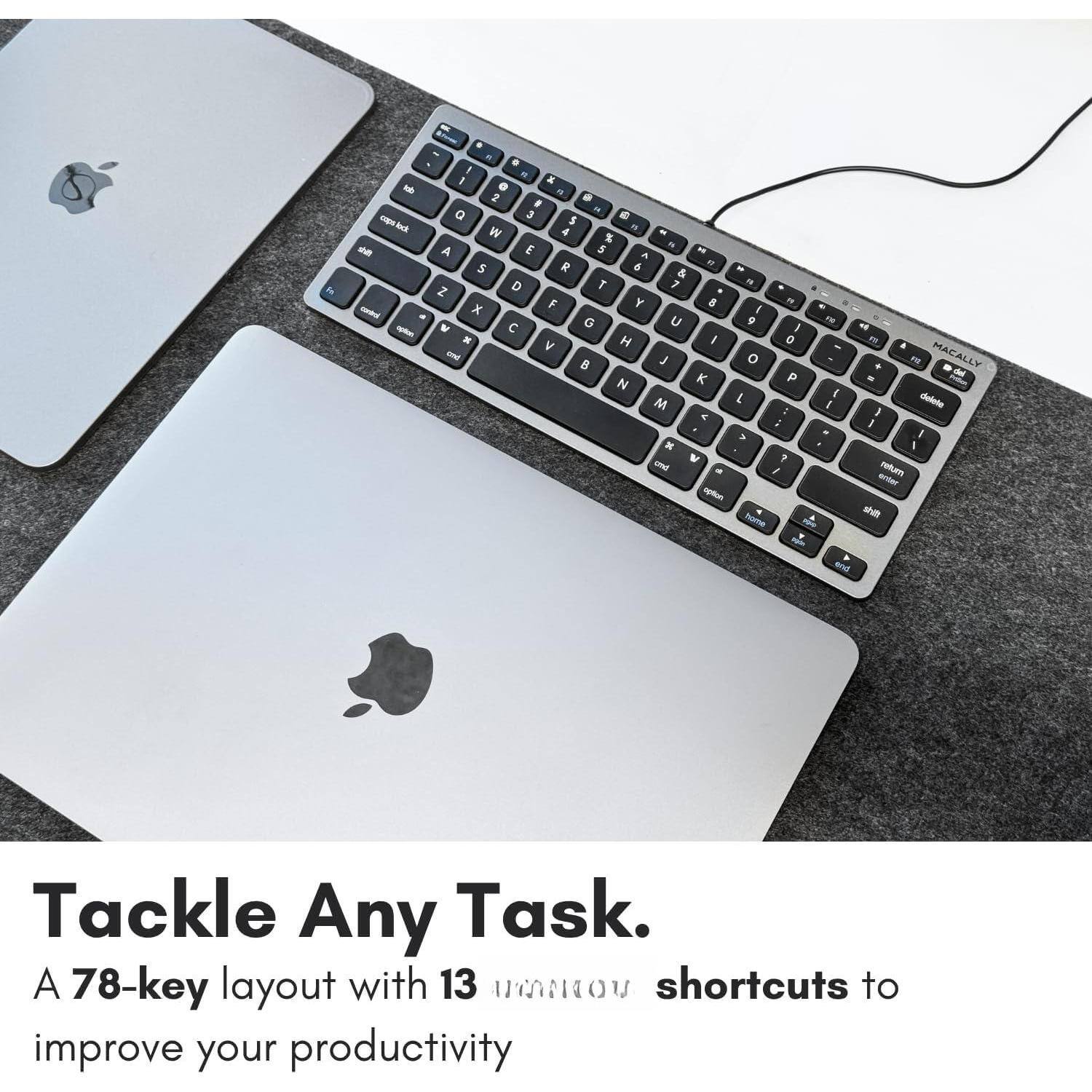Tackle Any Task.  
A 78-key layout with 13 innovative shortcuts to improve your productivity