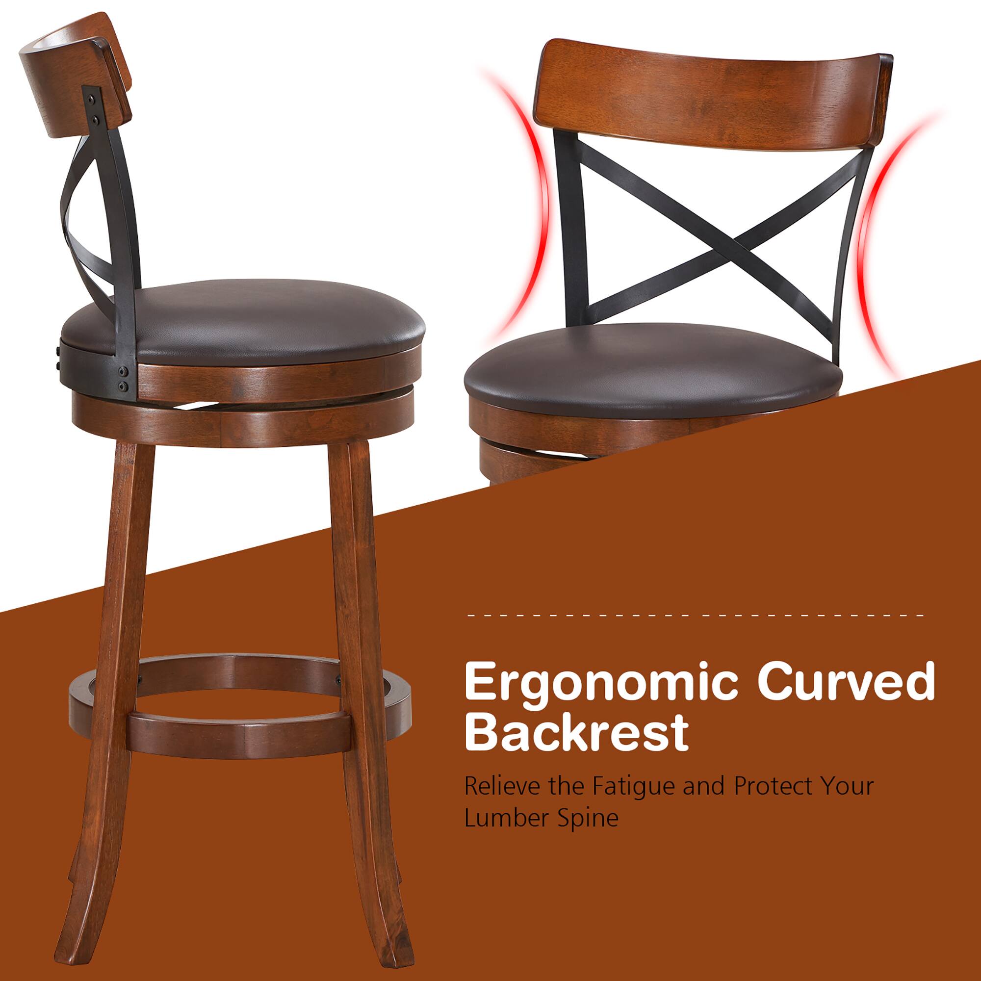 Ergonomic Curved Backrest
Relieve the Fatigue and Protect Your Lumbar Spine