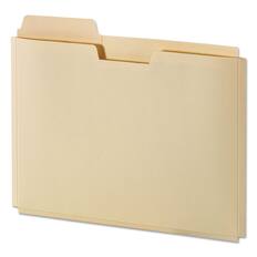 Front. Tops Business Forms - File Folder Pocket, 0.75" Expansion, Letter Size, Manila, 10/pack.