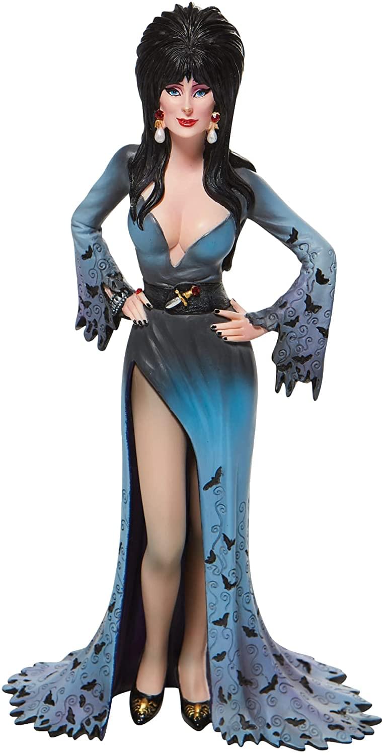 Front. Enesco - Elvira Mistress of the Dark 8.94 Inch Enesco Figurine - Black.
