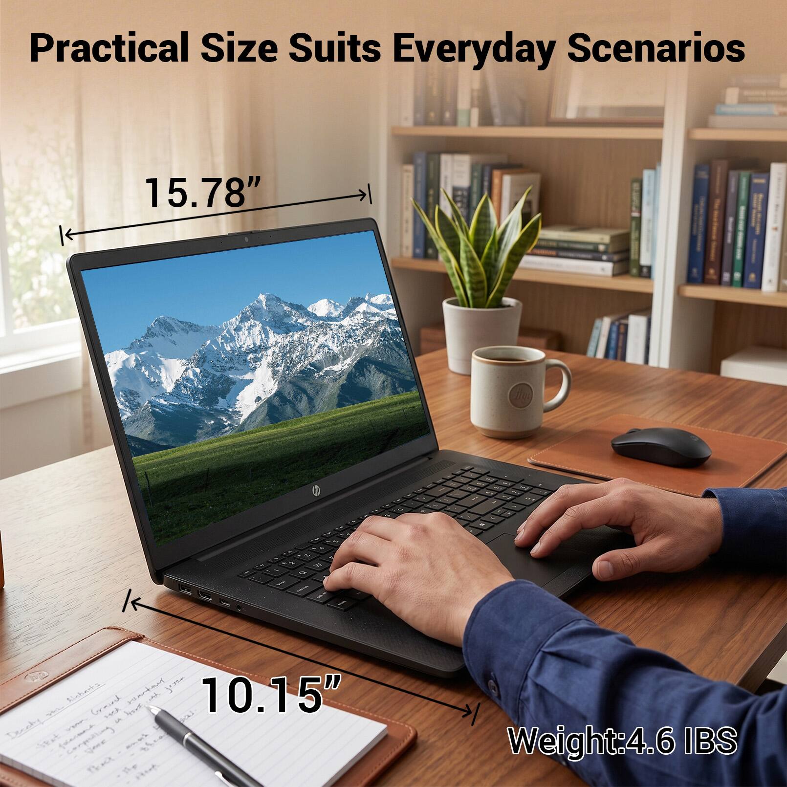 Practical Size Suits Everyday Scenarios  
15.78"  
10.15"  
Weight: 4.6 IBS