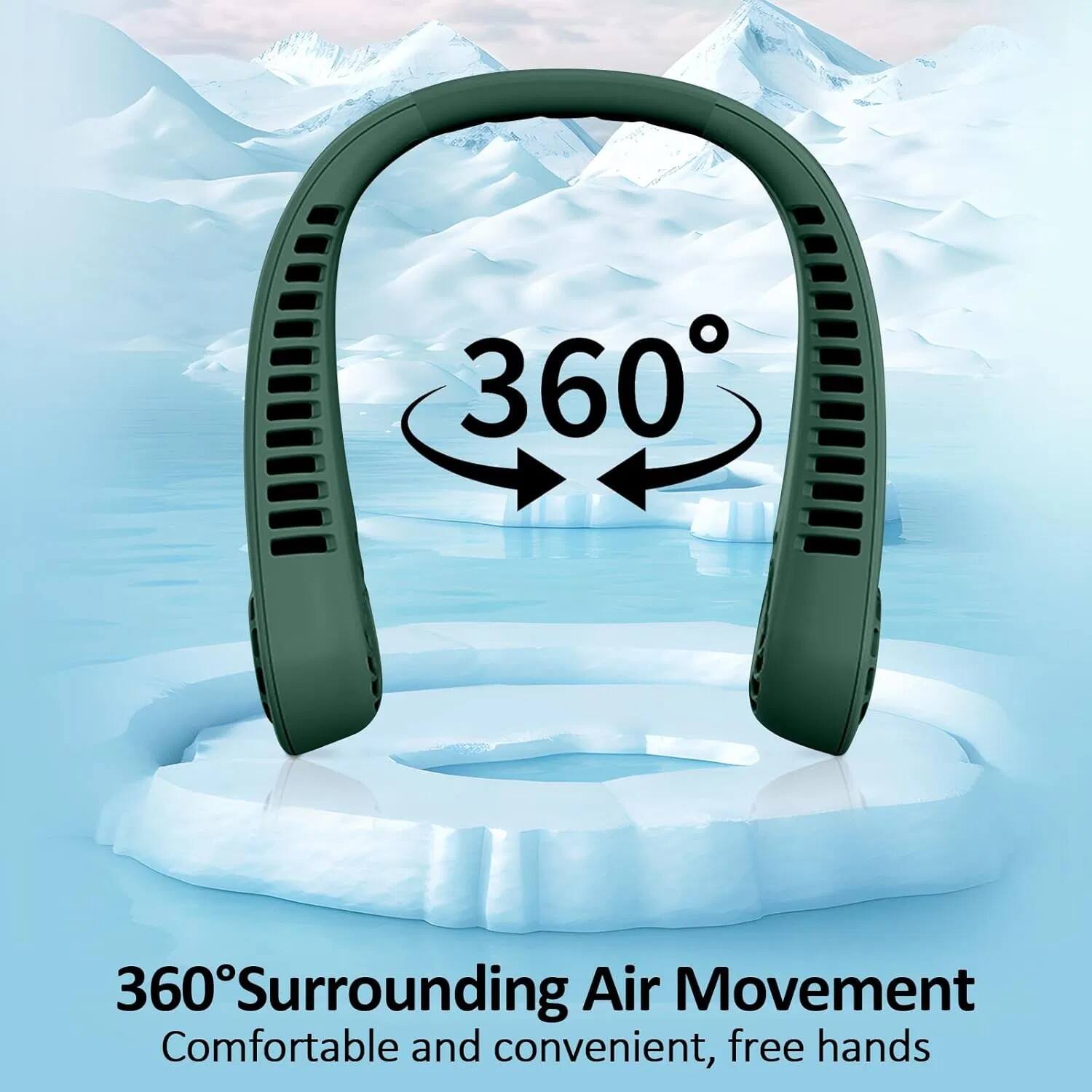 360° Surrounding Air Movement  
Comfortable and convenient, free hands