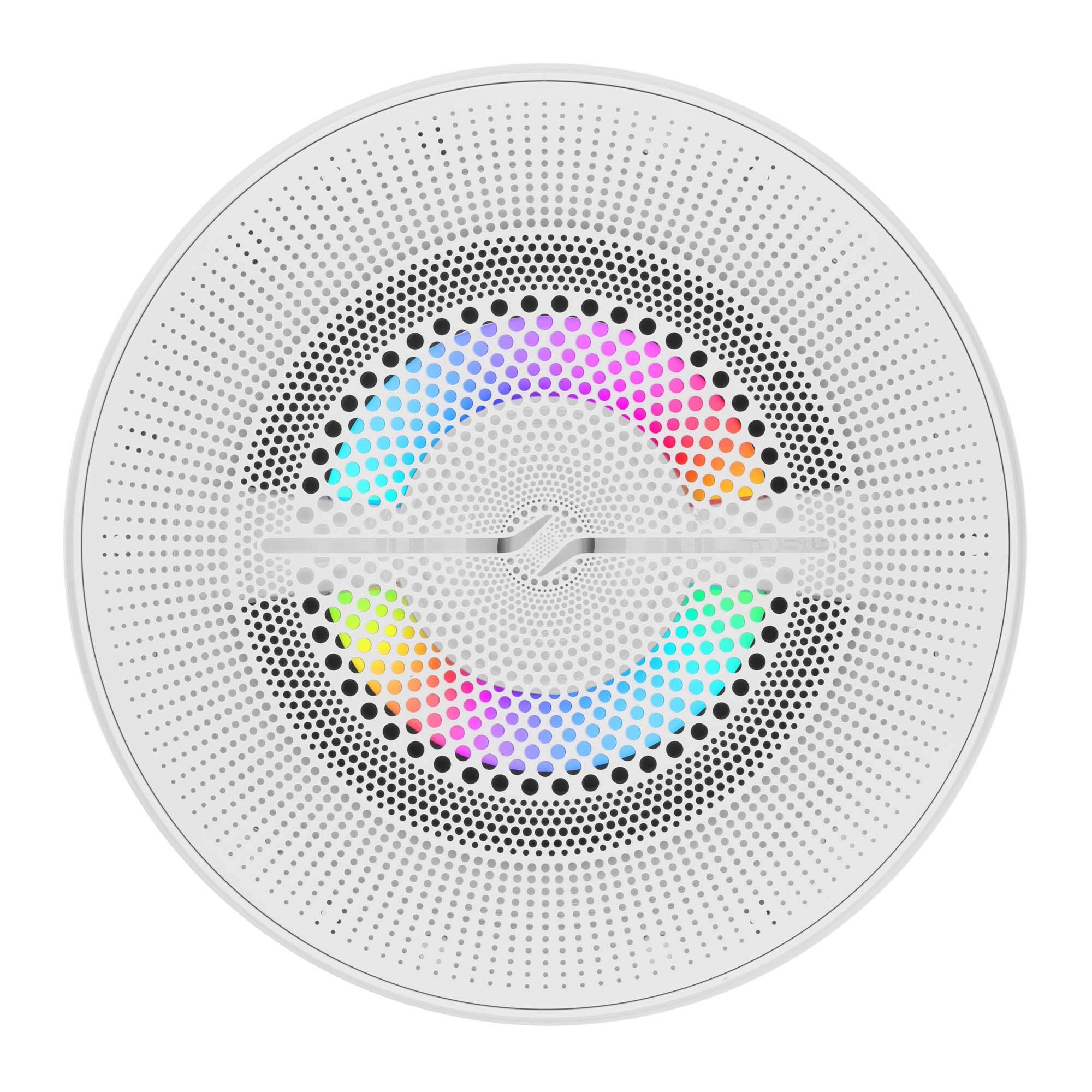 Alt View 4. DS18 Audio - NXL 6.5" 2-way Coaxial Speaker with Built-in Driver and Grille (Pair), 150W RMS 4-Ohm - White.