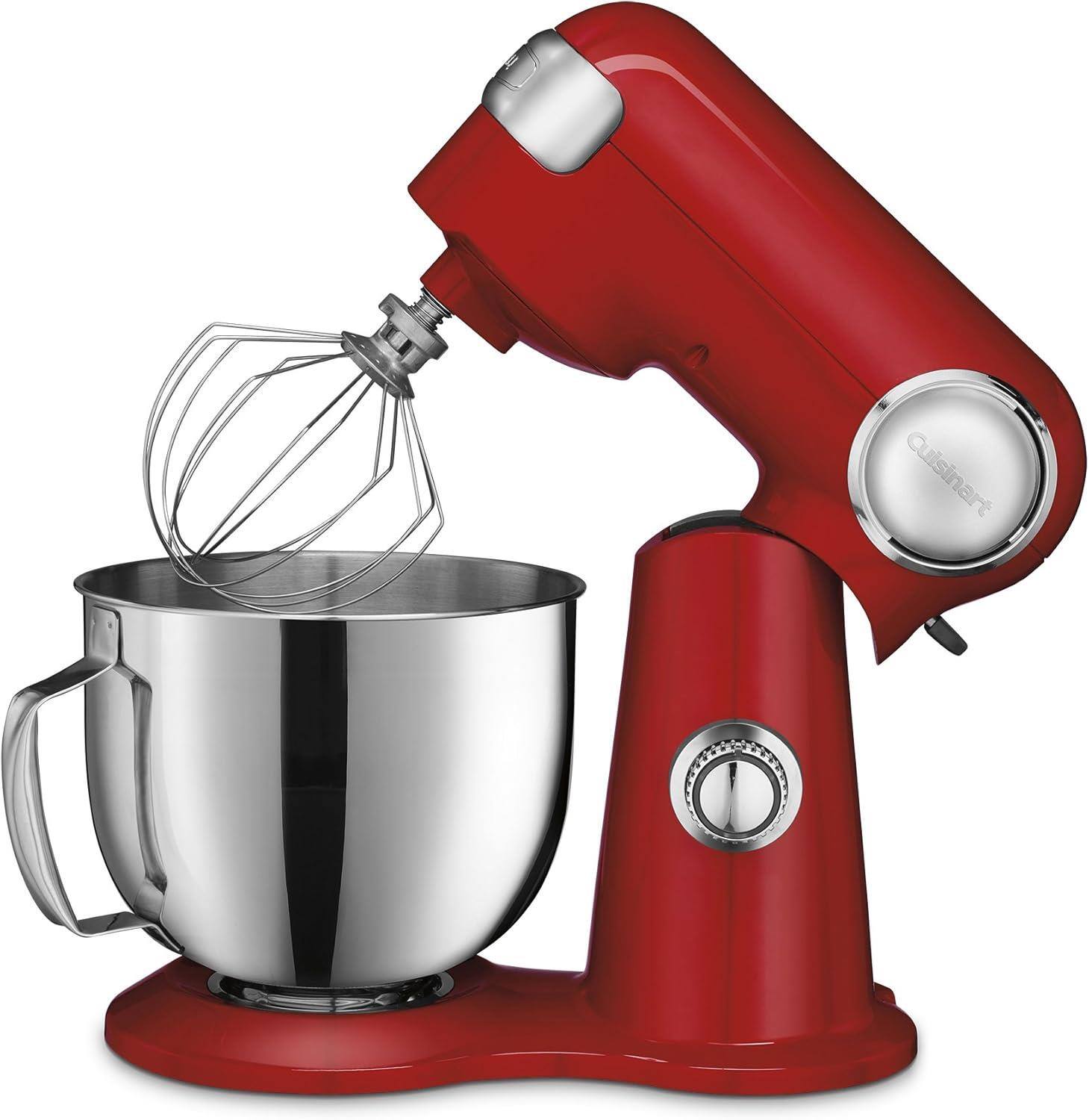 Alt View 2. Cuisinart - Refurbished SM-50 5.5 Qt Stand Mixer 12-Speed, 12 Colors - Precision Master Series - Red.