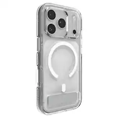 Front. ZAGG - Crystal Palace Snap MagSafe Compatible Case w/ Kickstand for Apple iPhone 17 Pro - Clear.
