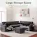 Large Storage Space
Single Seat: 24.4" (D) * 24.4" (W) * 9.8" (H)
Loveseat: 24.4" (D) * 43.3" (W) * 9.8" (H)