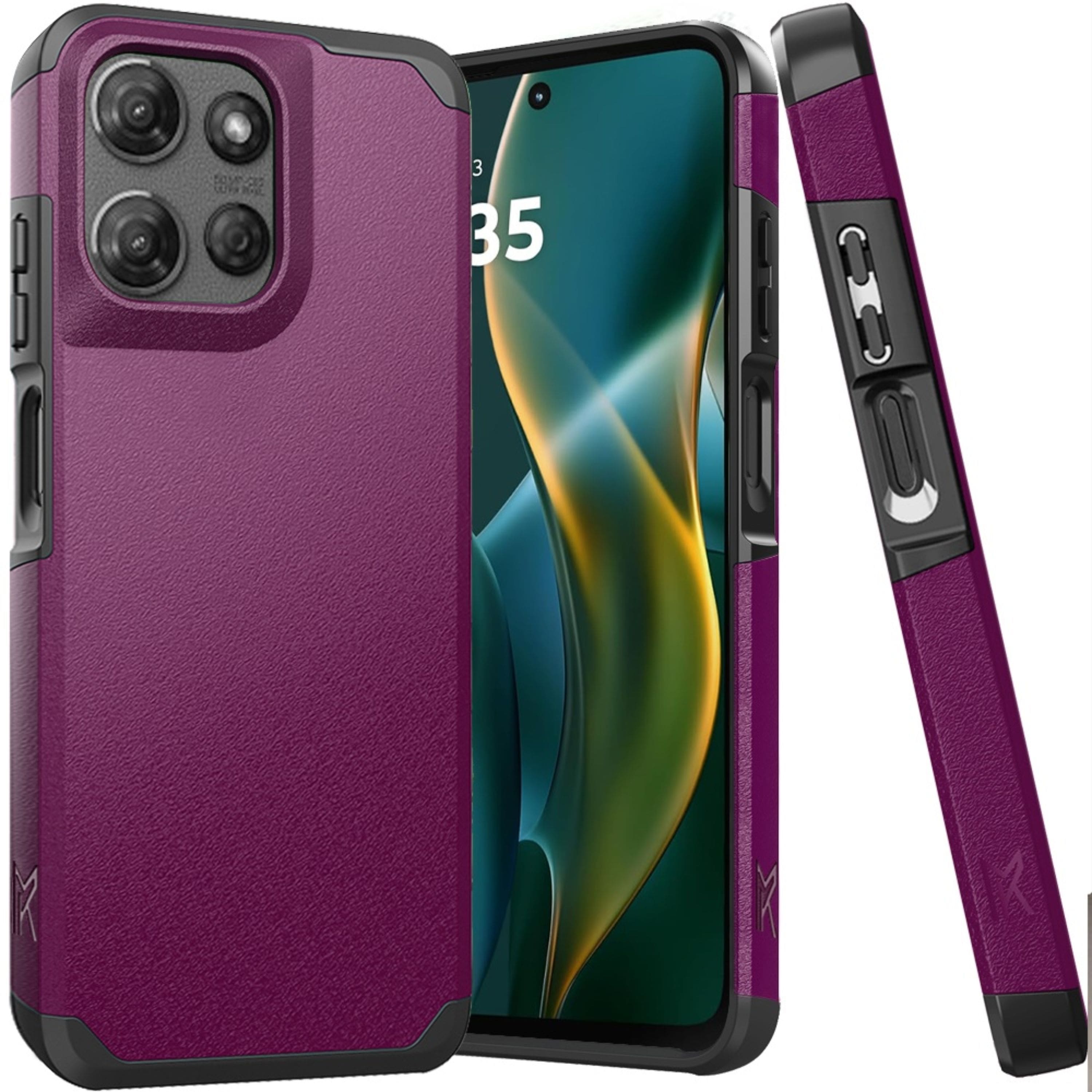 Kitcheniva - Dual Layer Shockproof Cover Plus Tempered Glass For Moto G Stylus 2026/2025 - Dark Purple price history on PriceWatchPro