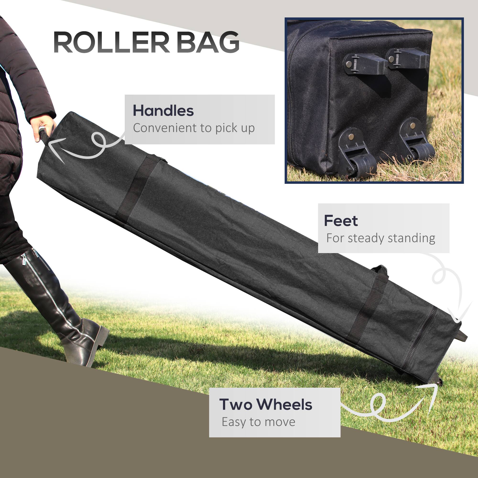 ROLLER BAG
Handles - Convenient to pick up
Feet - For steady standing
Two Wheels - Easy to move