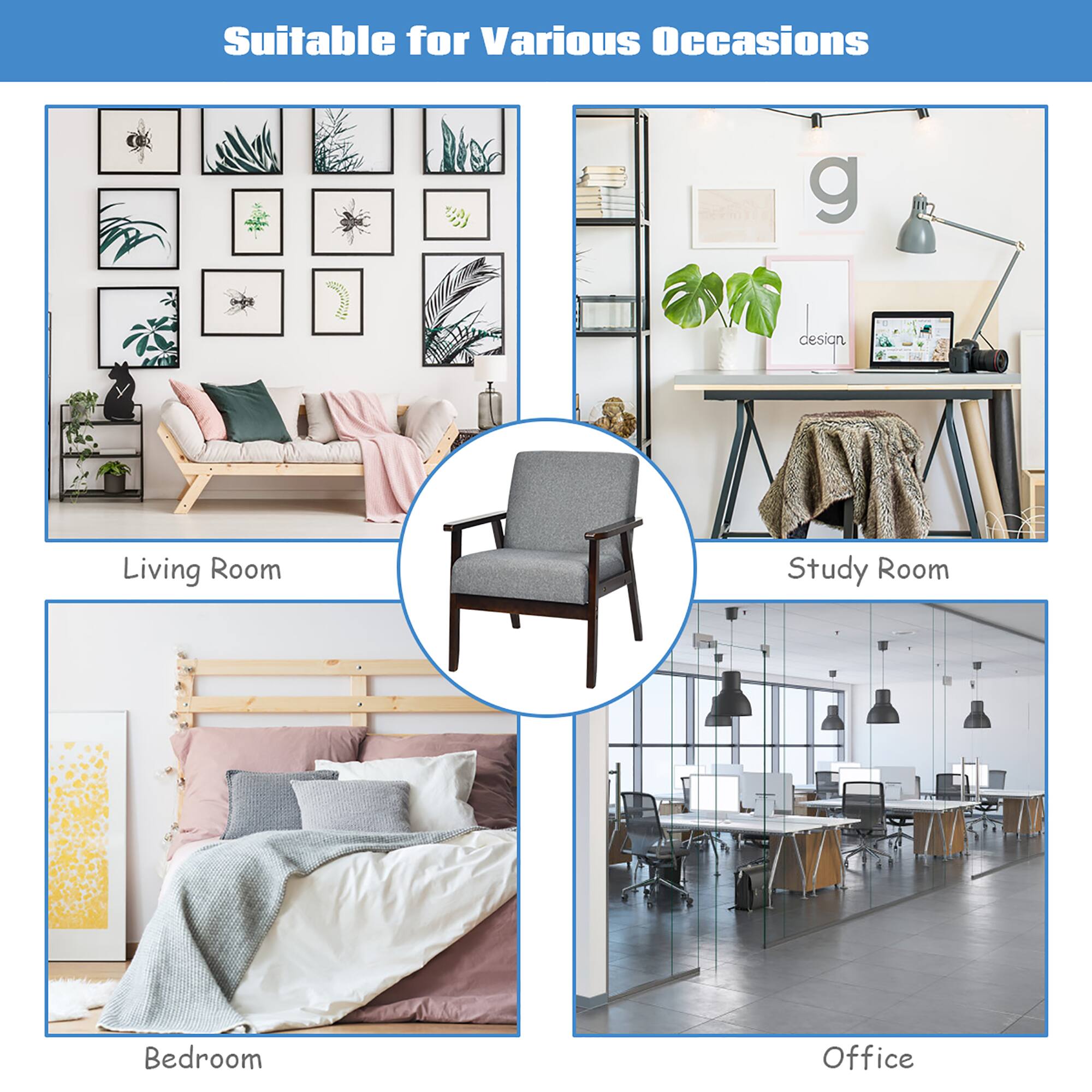 Suitable for Various Occasions: Bedroom, Office, Living Room, Study Room