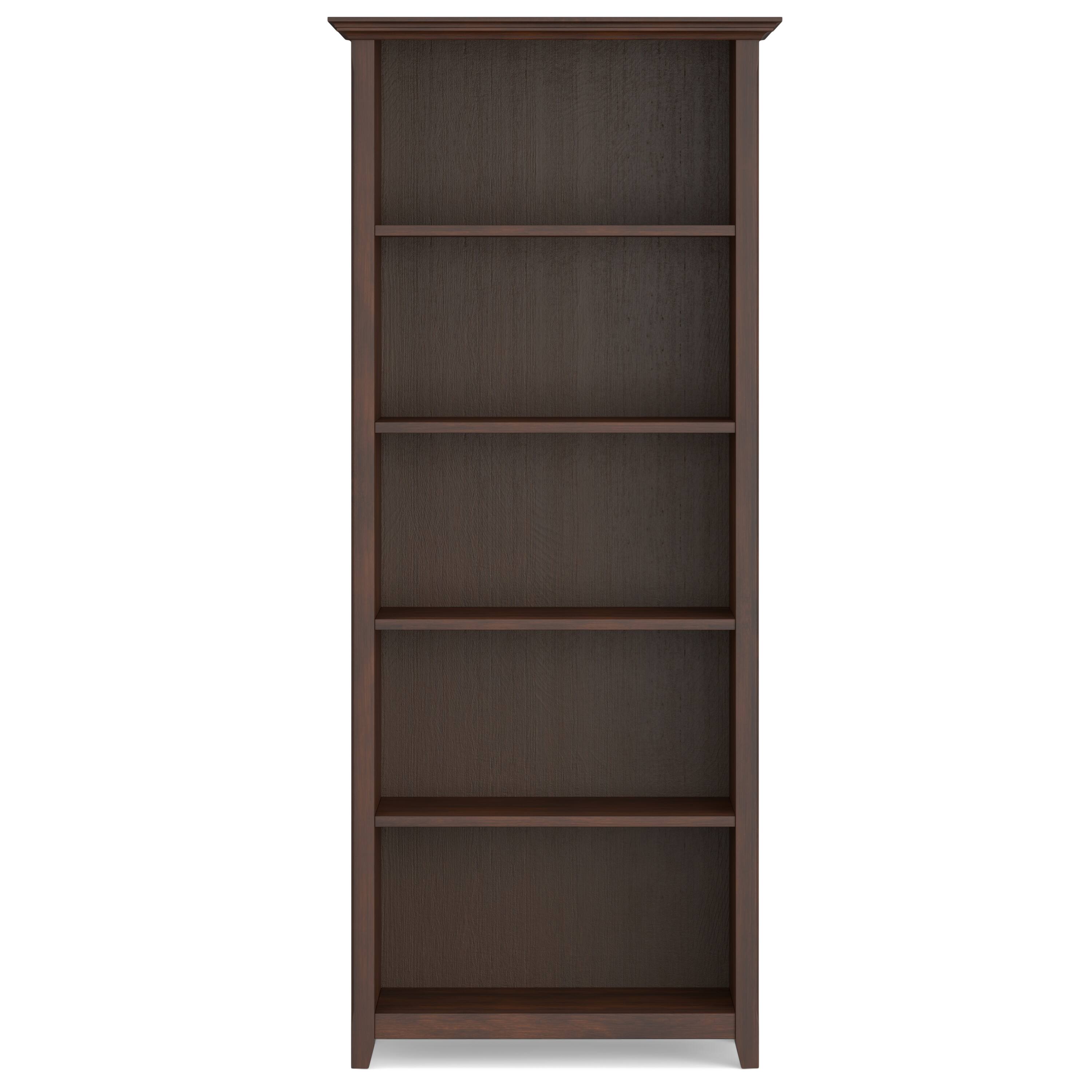 Alt View 2. Simpli Home - Amherst 54 inch Desk and 30 inch Bookcase - Russet Brown.