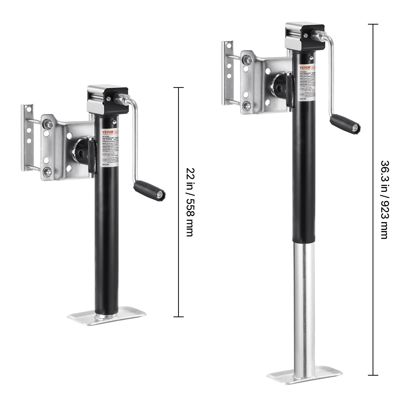 FEYOR VEVOR 22 in / 558 mm 36.3 in / 923 mm