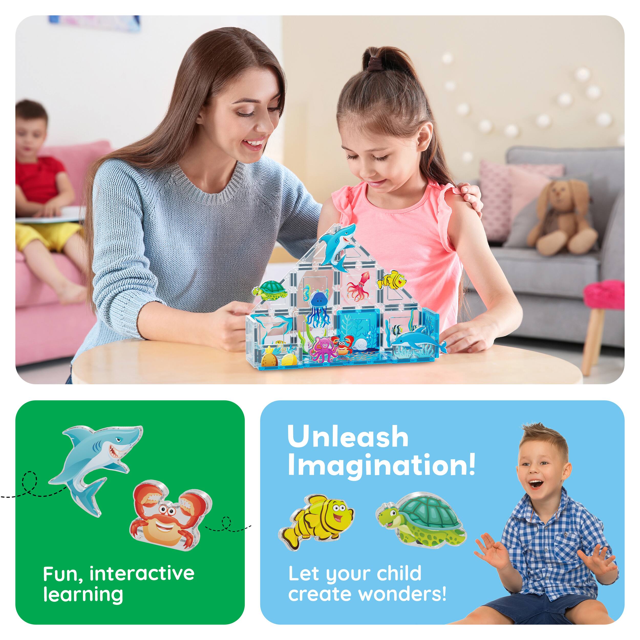 Unleash Imagination!  
Fun, interactive learning  
Let your child create wonders!