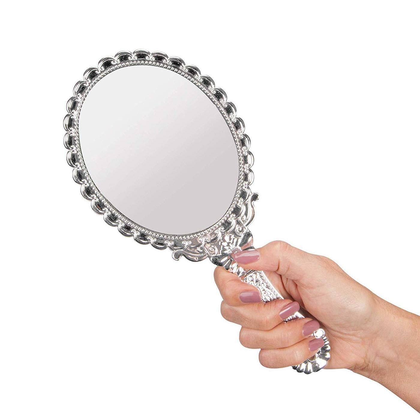 Earthley Blooms Handheld Mirror Hand Held With Handle Small Travel ...