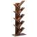Front. Costway - Tree Bookshelf 8-Tier Bookcase Free Standing Book Rack Display Stand - Brown.