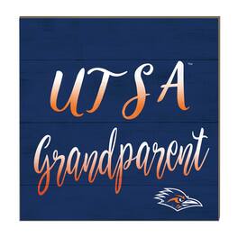 Jardine - UTSA Roadrunners 10'' x 10'' Grandparent Plaque - Navy