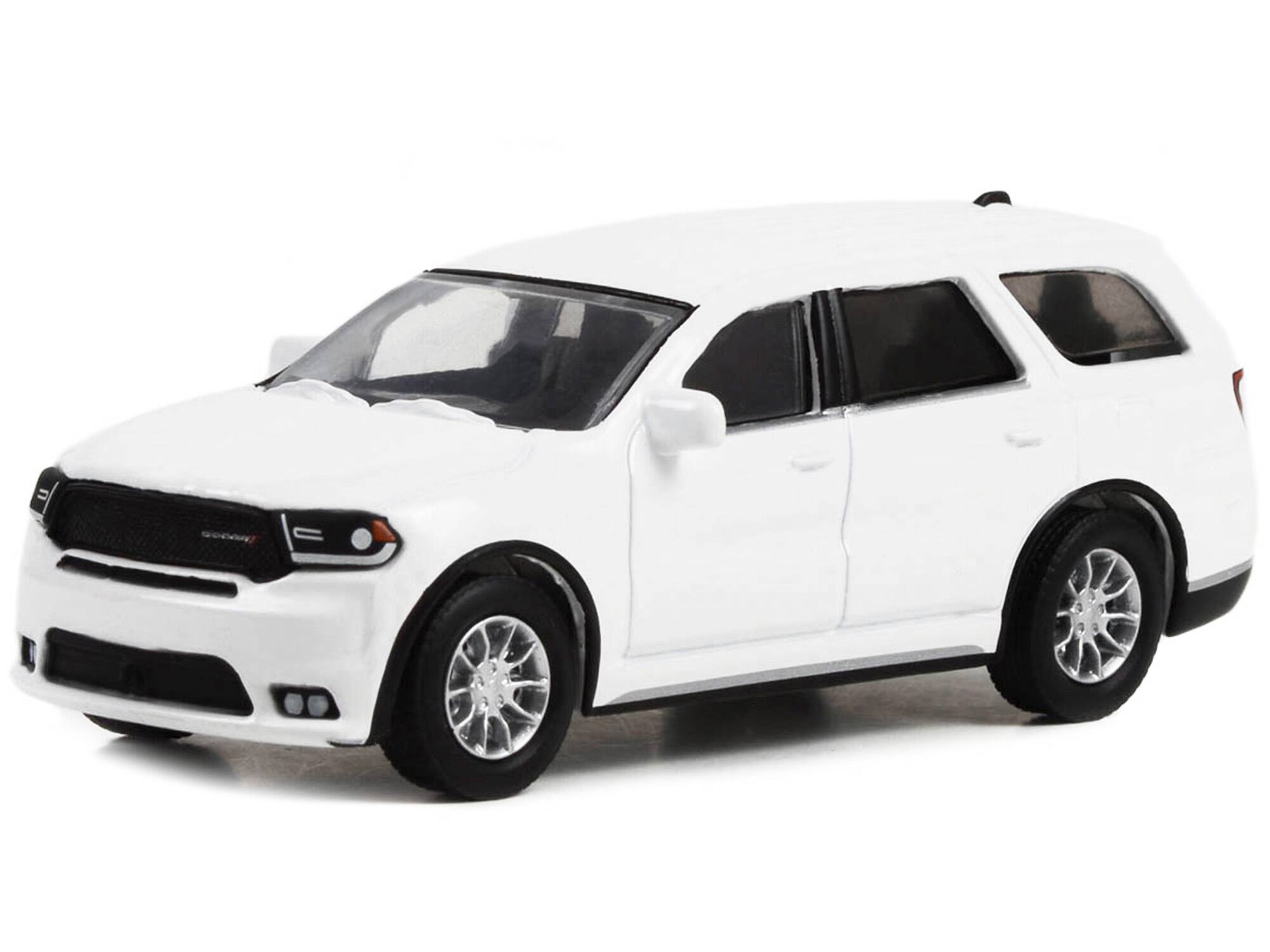 Alt View 1. Greenlight - 2022 Dodge Durango Pursuit Police Car White "Hot Pursuit" "Hobby Exclusive" Series 1/64 Diecast Model Car by Greenlight.