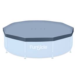 Funsicle - 10ft Round Above Ground Frame Pool Debris Cover, Accessory Only, Gray