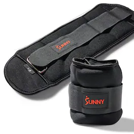 Sunny Health & Fitness - Ankle Weight 4-Pound (Pair) - Black