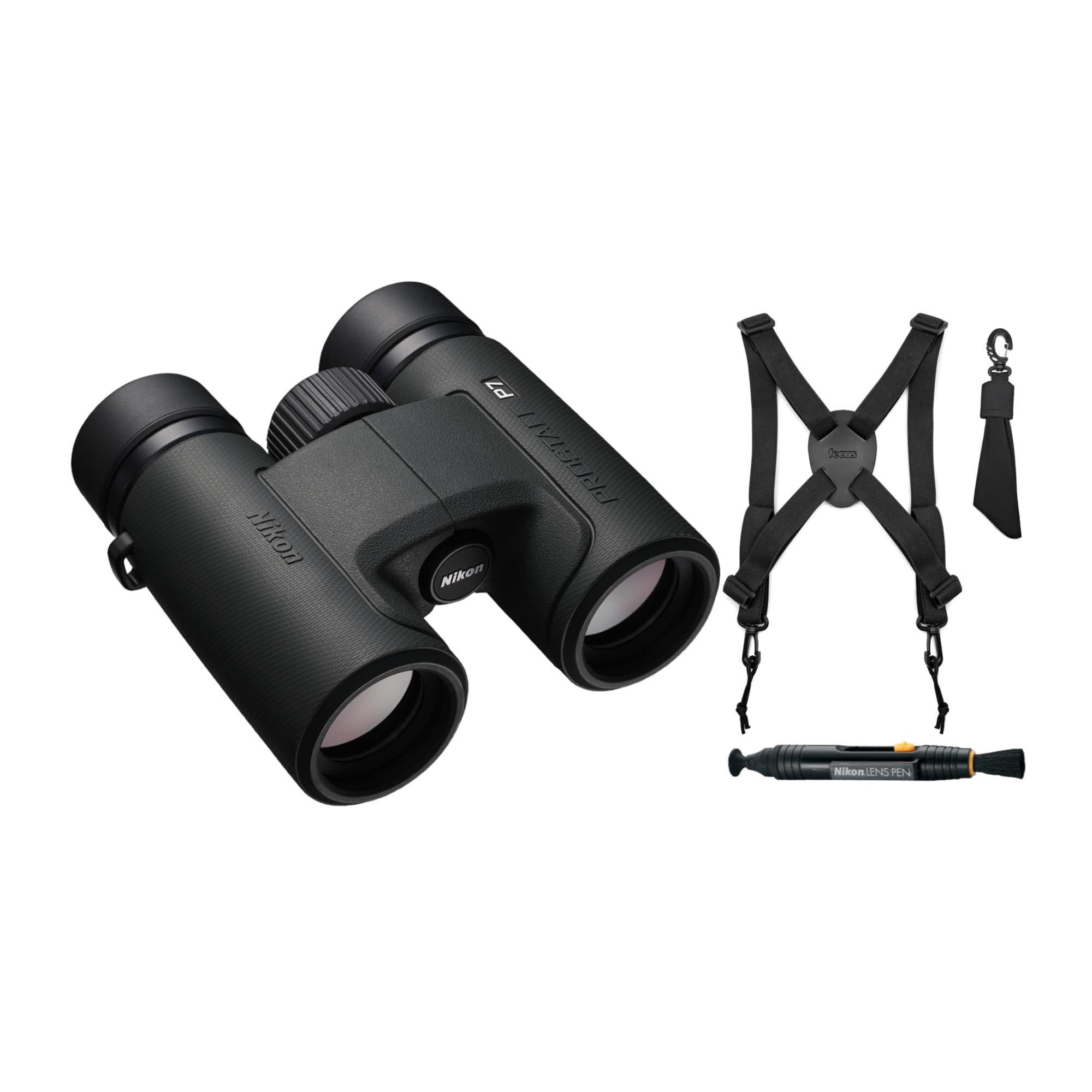 Nikon - Prostaff P7 8X42 Binoculars with Harness and Lens Pen Cleaning System