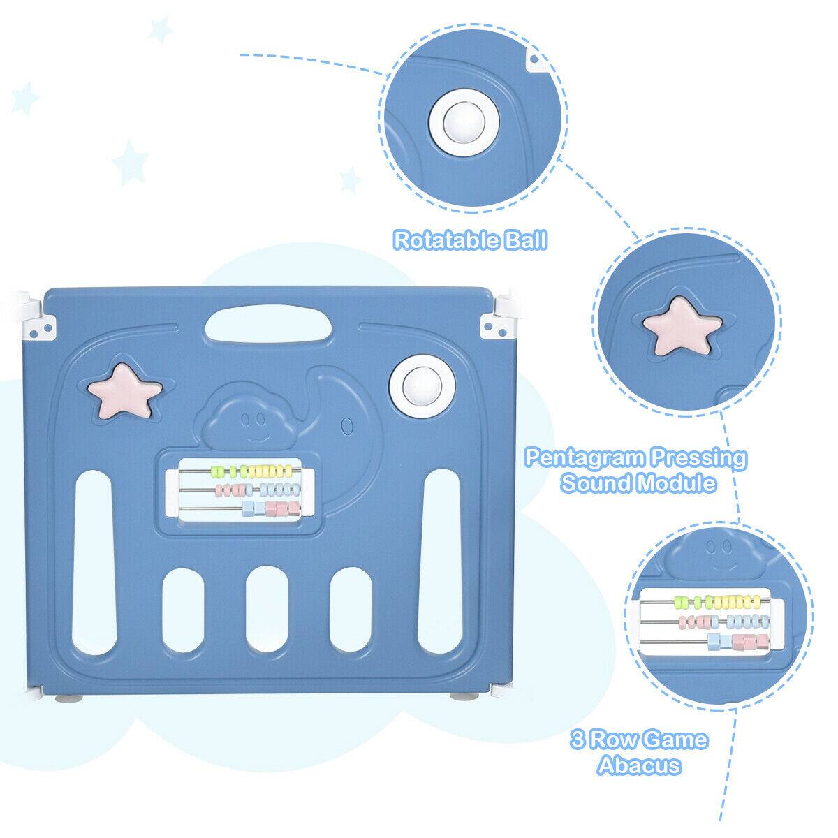 Rotatable Ball, Pentagram Pressing Sound Module, 3 Row Game Abacus