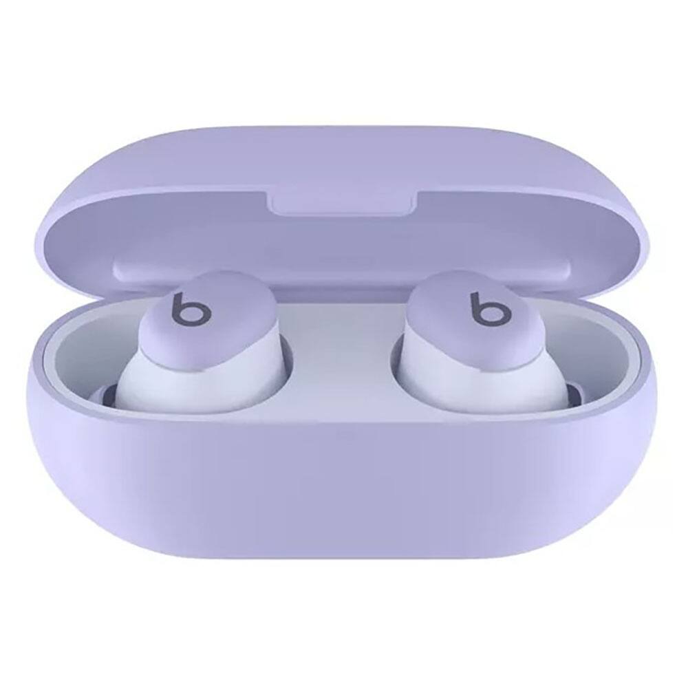 Angle. Beats - Beats Solo Buds Bluetooth Wireless Noise Cancelling Earbuds with Charging Case - Arctic Purple - Purple.
