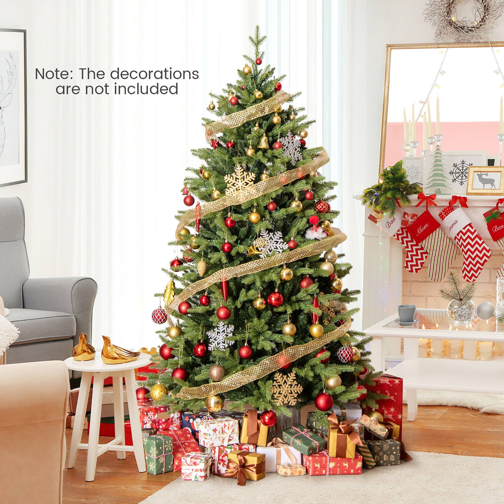 Note: The decorations are not included