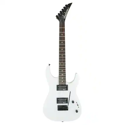 Front. Jackson - Jackson JS Series Dinky JS11, Snow White Electric Guitar.